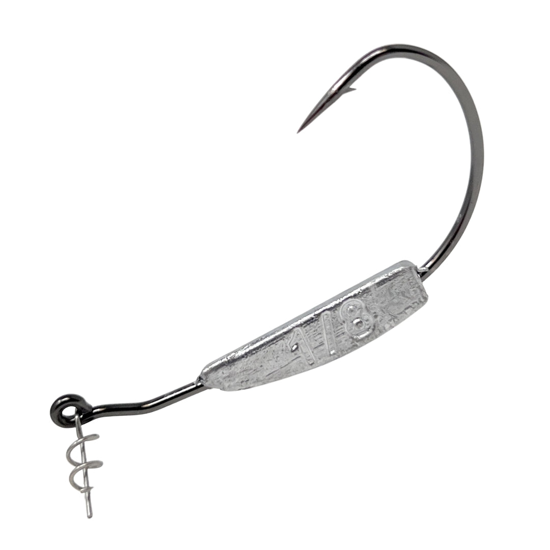 Reaction Tackle Lead Weighted Swimbait Hooks (10-PACK)