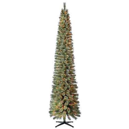 Home Heritage Stanley 9' Pine Artificial Christmas Tree, PreLit 500 White Lights
