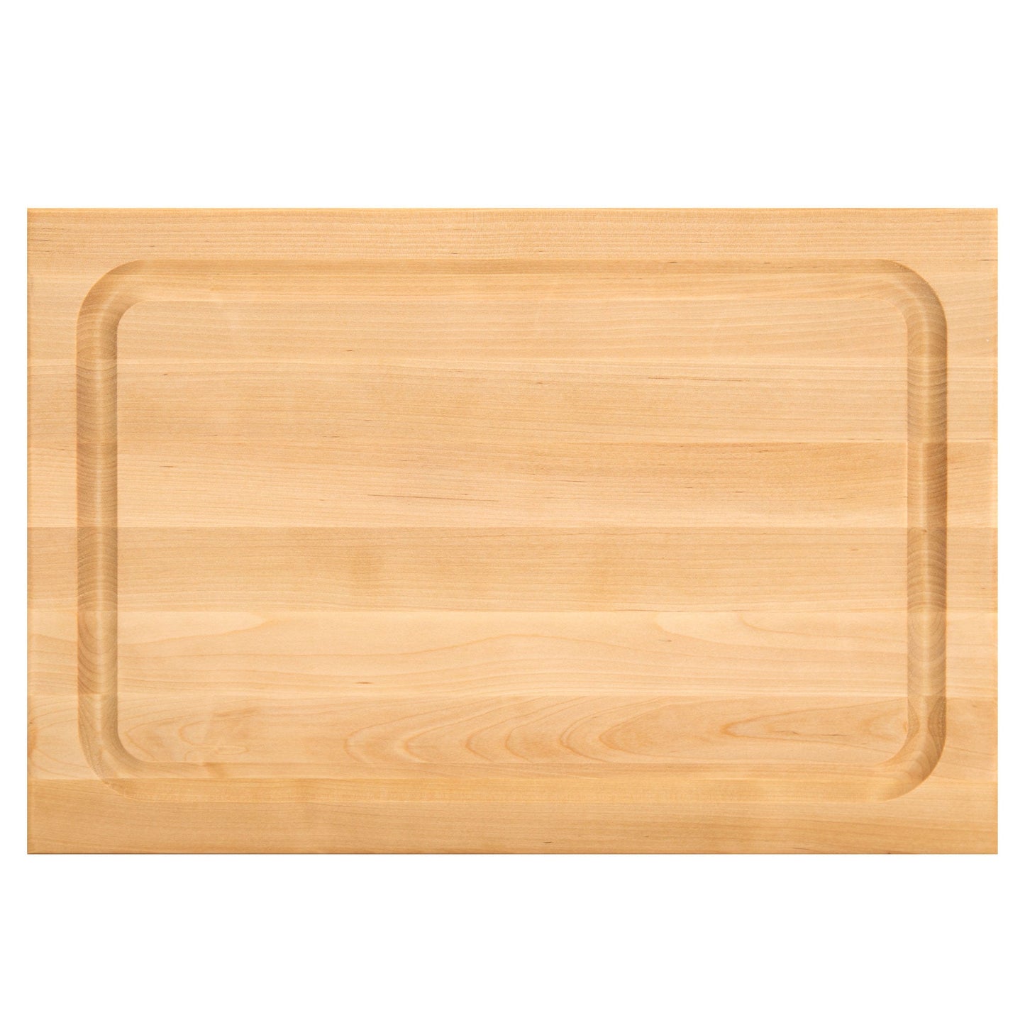 John Boos BBQ Collection Reversible Wood Cutting Board w/Juice Groove, Maple