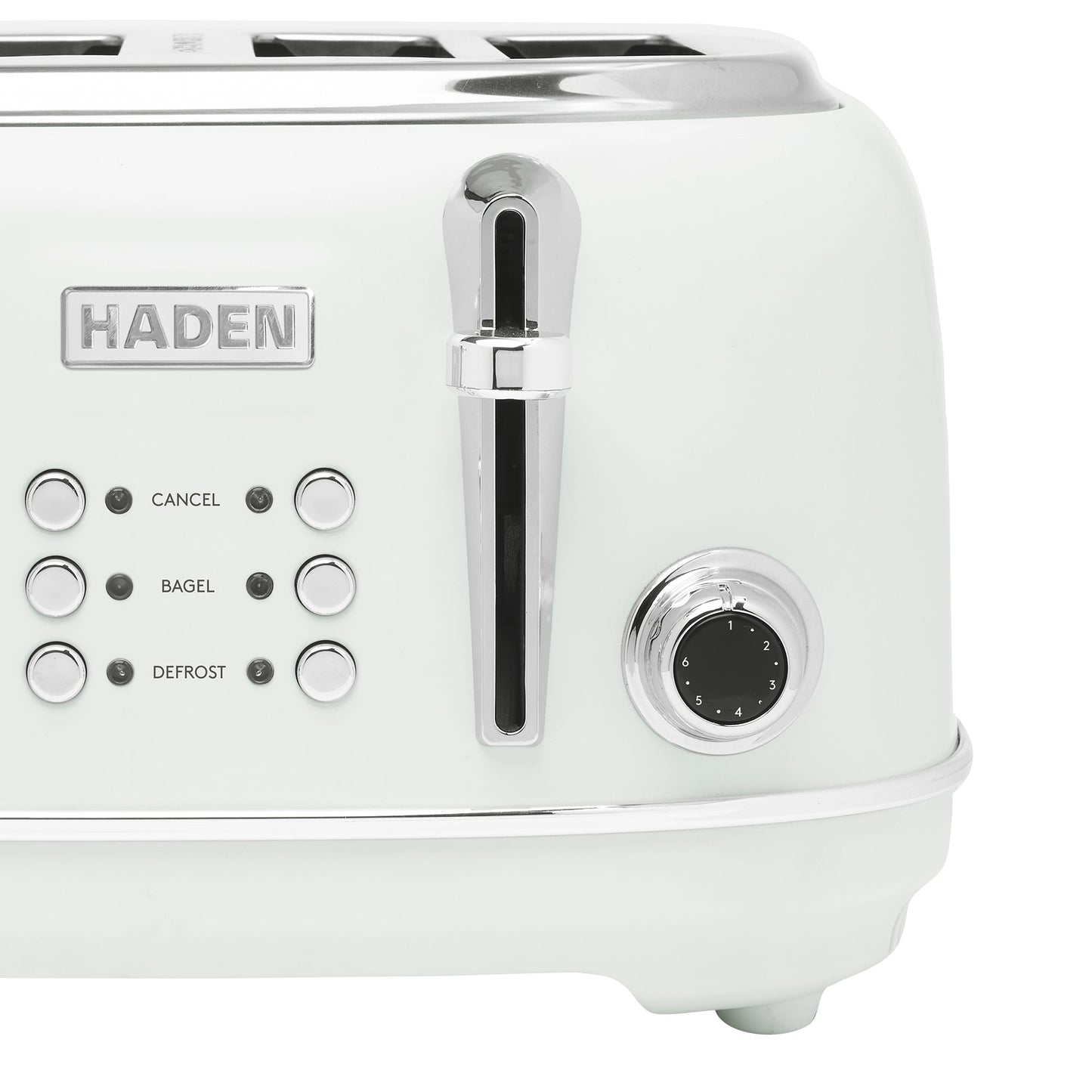 Haden Heritage Wide Slot Stainless Steel Toaster, Ivory & Chrome