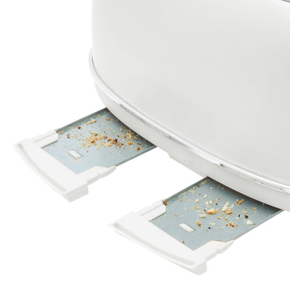 Haden Heritage Wide Slot Stainless Steel Toaster, Ivory & Chrome