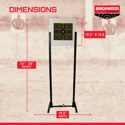 Birchwood Casey Adjustable Target Stand Kit with 6 Uprights and 1 Target Backer