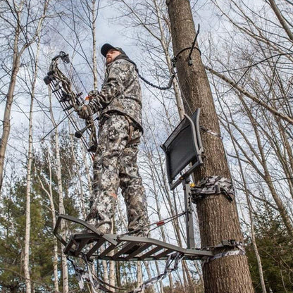 Hawk Helium Kickback LVL Hang-On Hunting Tree Stand with XL Seat & Platform