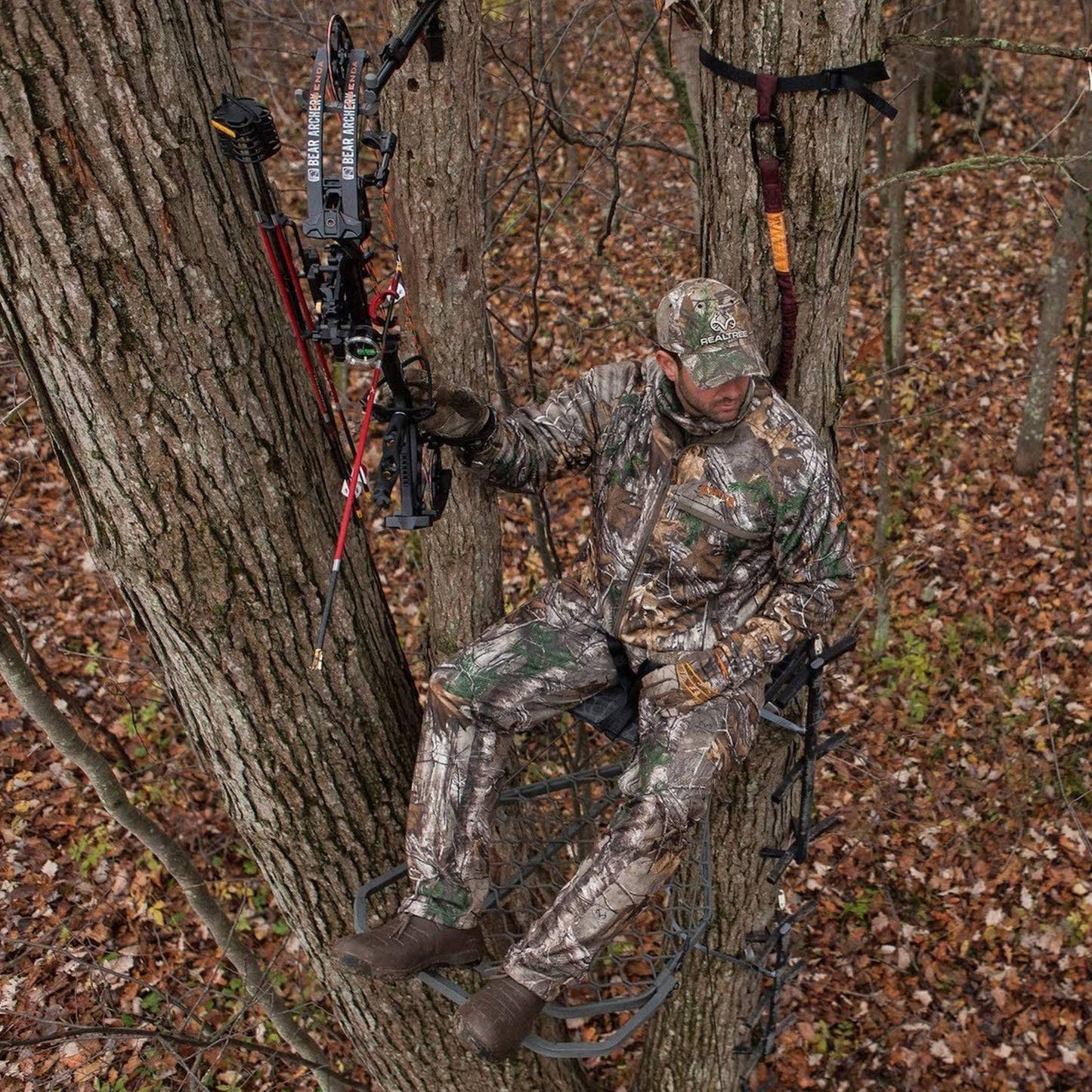 Hawk Helium Kickback LVL Hang-On Hunting Tree Stand with XL Seat & Platform