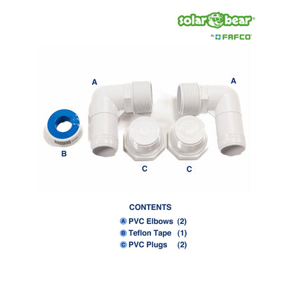 FAFCO Original Solar Bear Universal Solar Pool Heater for Above-Ground Pools