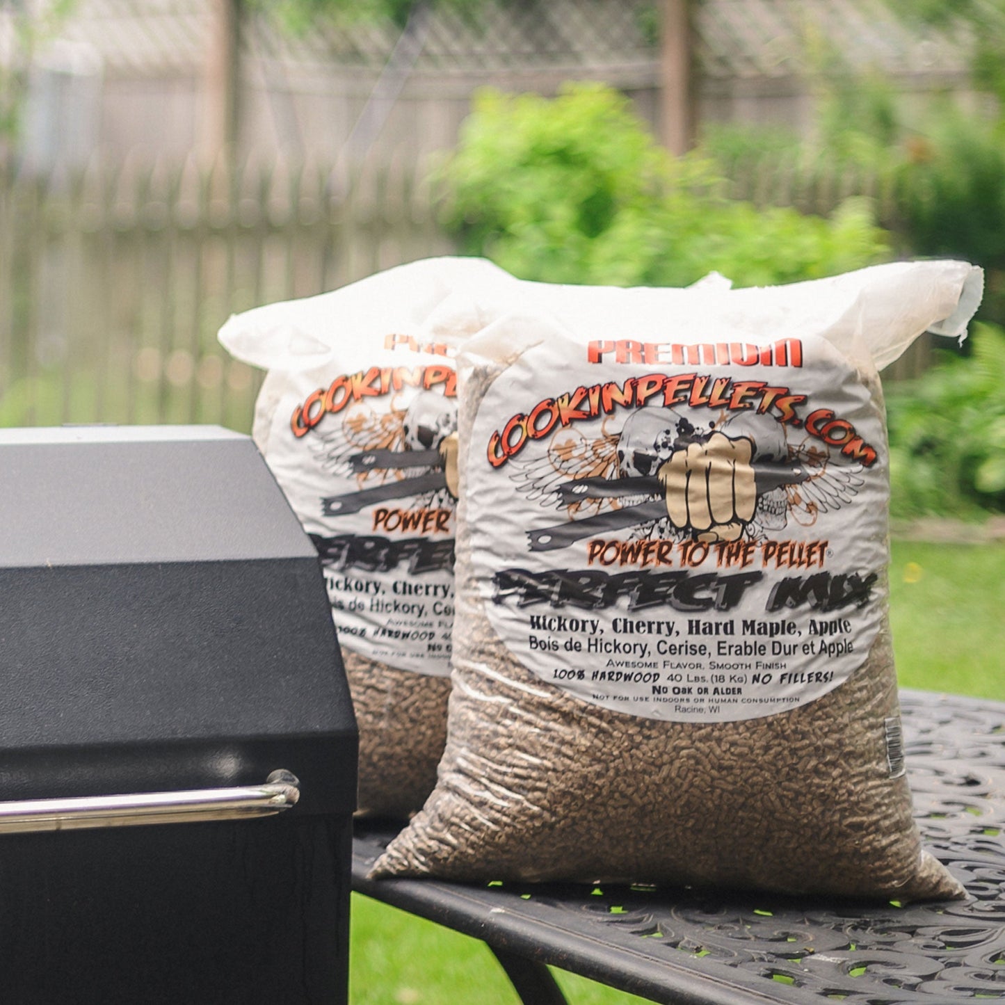 CookinPellets Perfect Mix Hickory, Cherry, Maple, Apple Wood Pellets, 40 Lb Bag