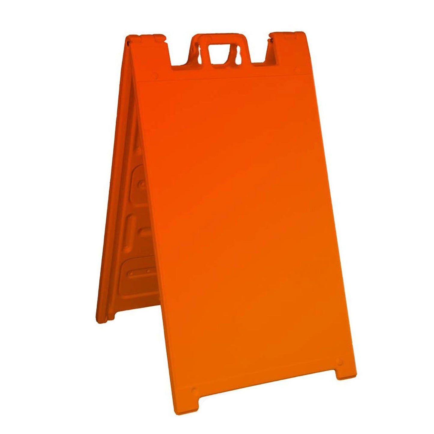 Plasticade 130-O Signicade A Frame Plain Portable Folding Sidewalk Sign, Orange
