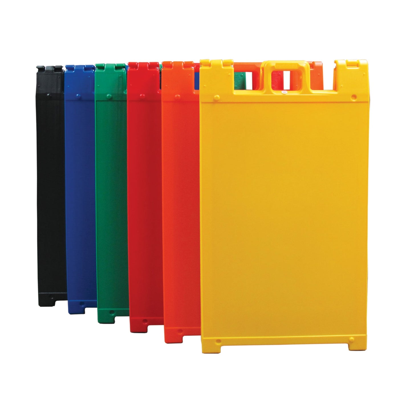 Plasticade 130-R Signicade A Frame Plain Portable Folding Sidewalk Sign, Red