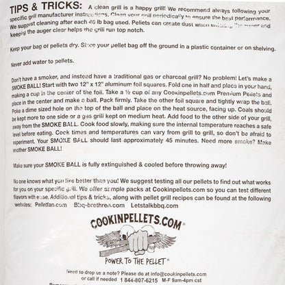 CookinPellets 40 Pound Bag Apple Mash Hard Maple Smoker Wood Pellets, (3 Pack)