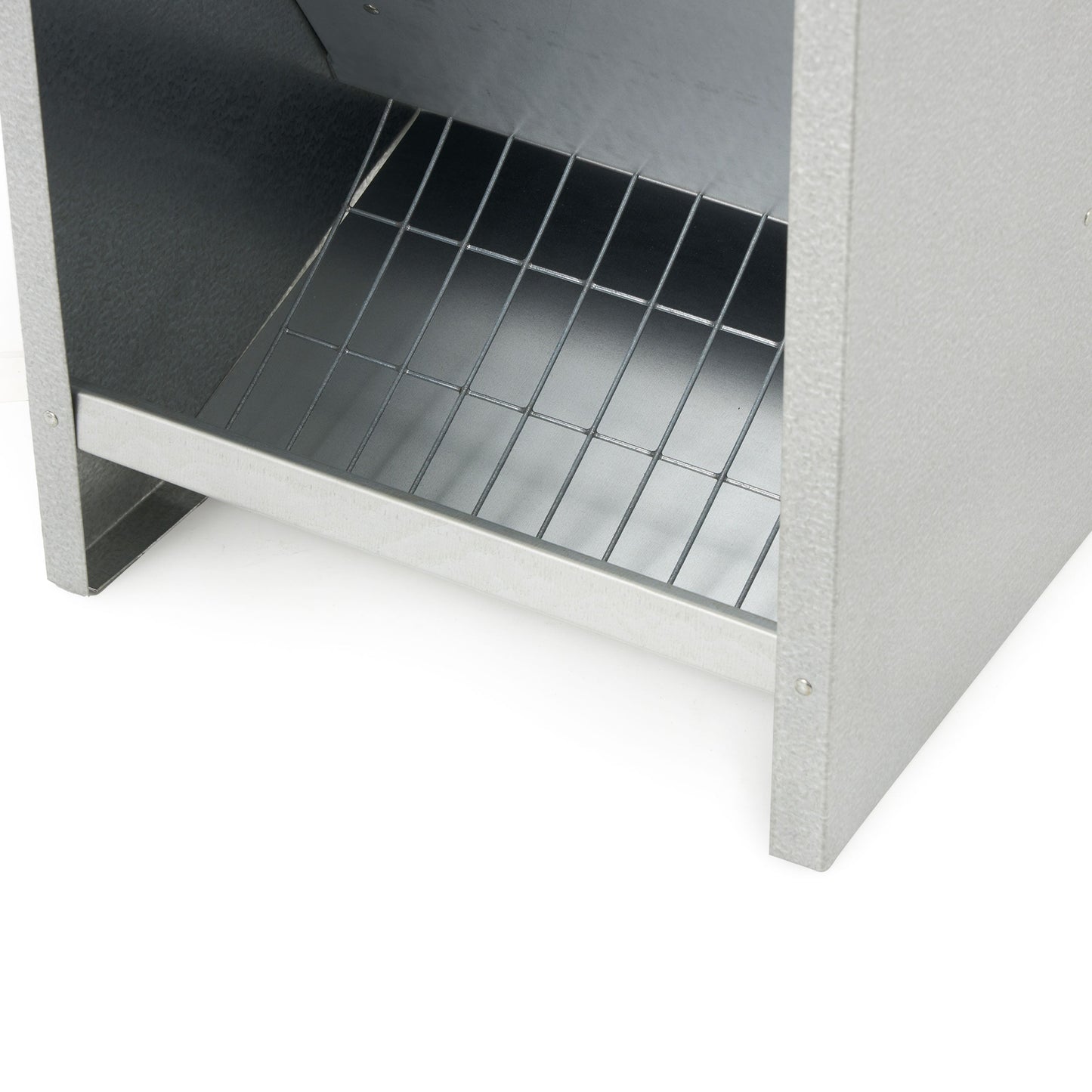 Little Giant 25 lb Large High Capacity Galvanized Steel Poultry Feeder w/Grid