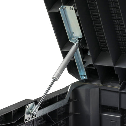 Toomax Santorini Plus Patio Deck Storage Box Bench, 145 Gallon (Anthracite)