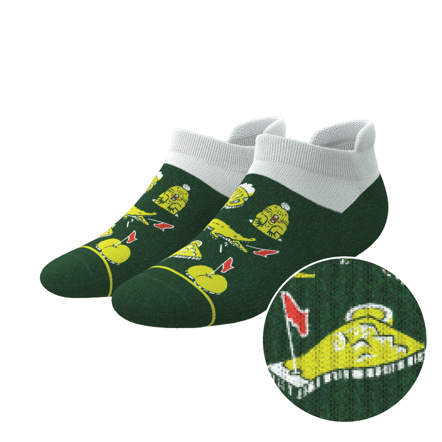 The 19th Hole | Golf Tournament Holes Heel Hammock™ Ankle Socks