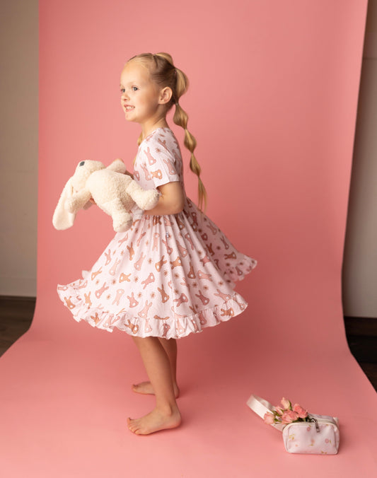 HOPPY EASTER DREAM RUFFLE DRESS