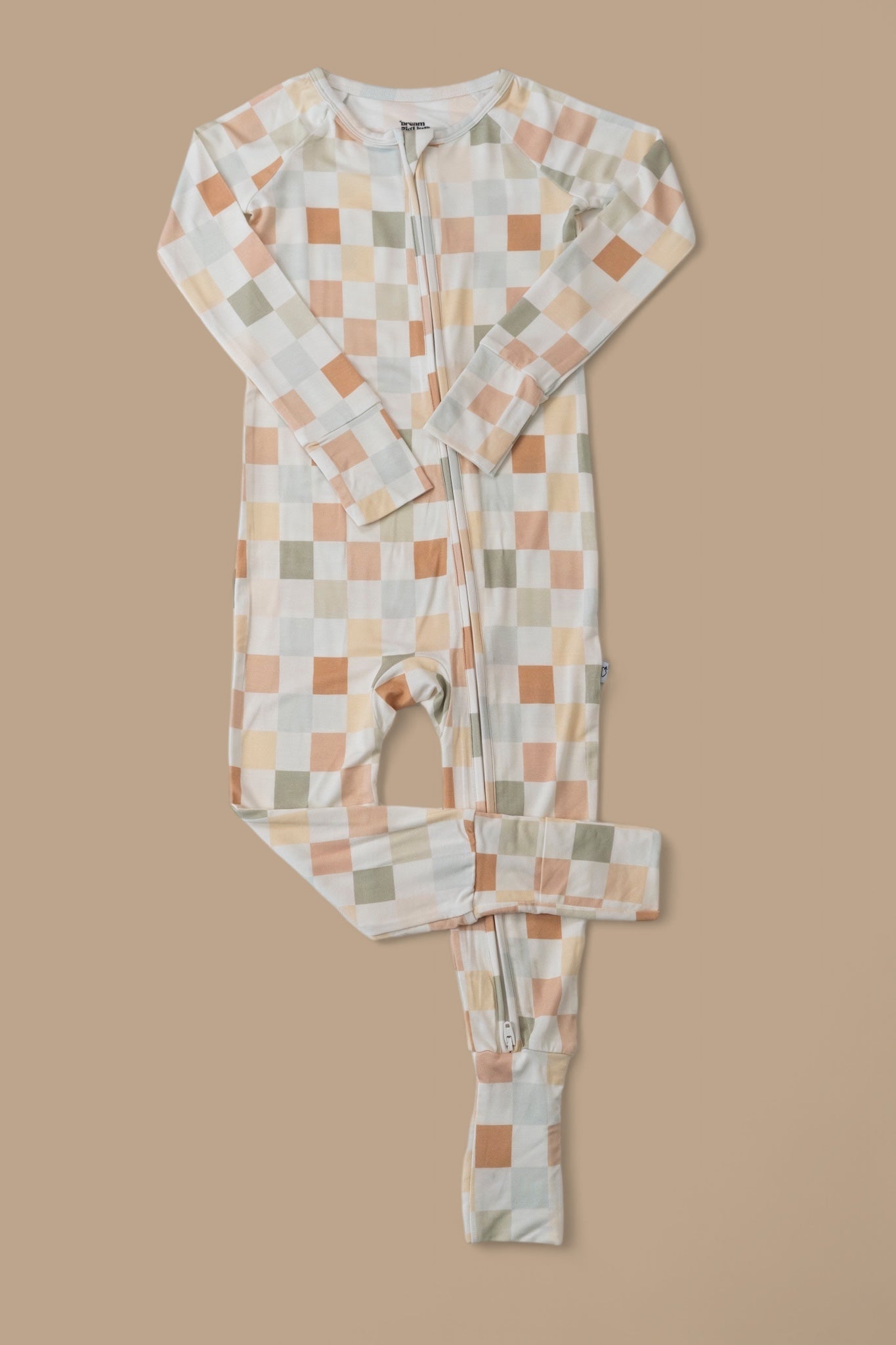 MUTED CHECKERS DREAM ROMPER