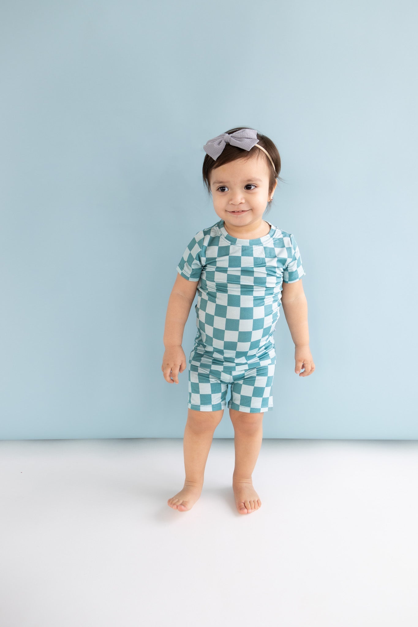 STORMY CHECKERS DREAM SHORT SET