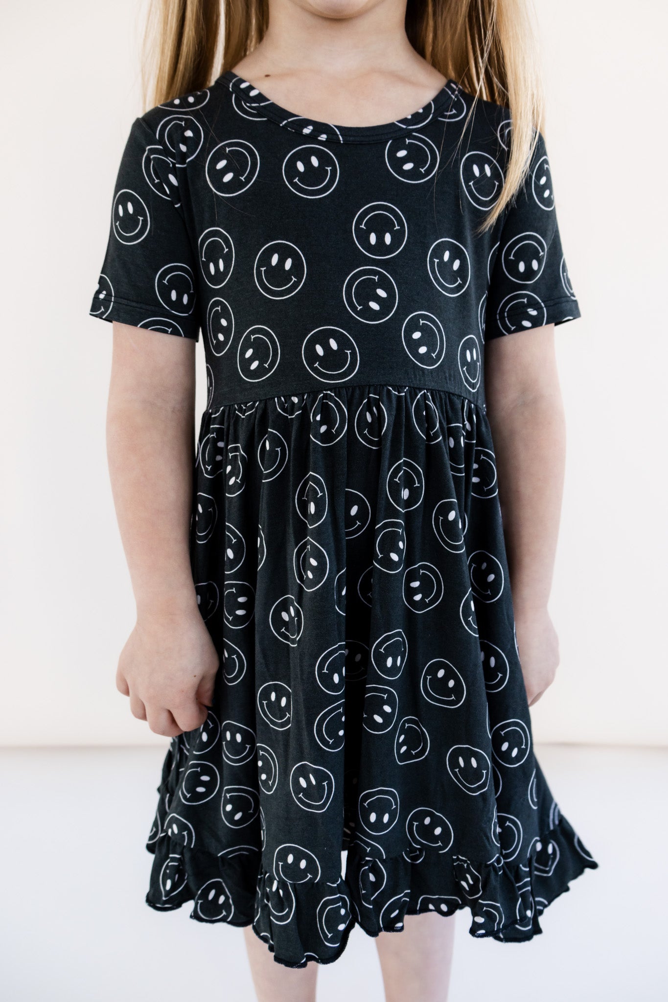 MIDNIGHT SMILES DREAM RUFFLE DRESS