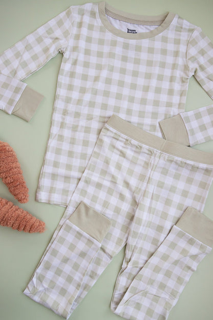 SAGE GINGHAM DREAM SET