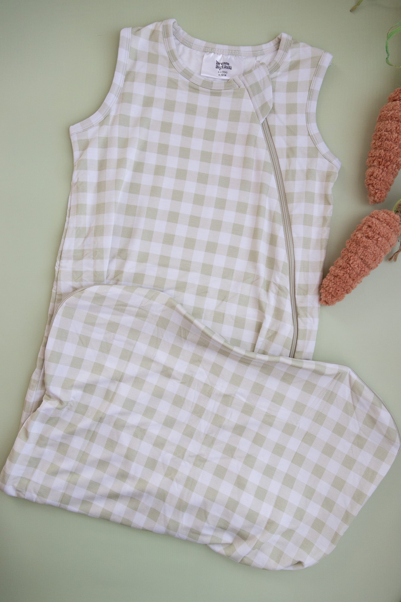 SAGE GINGHAM DREAM SLEEP SACK