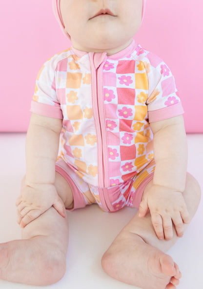 SUMMER SUNSET CHECKERS DREAM SHORTIE