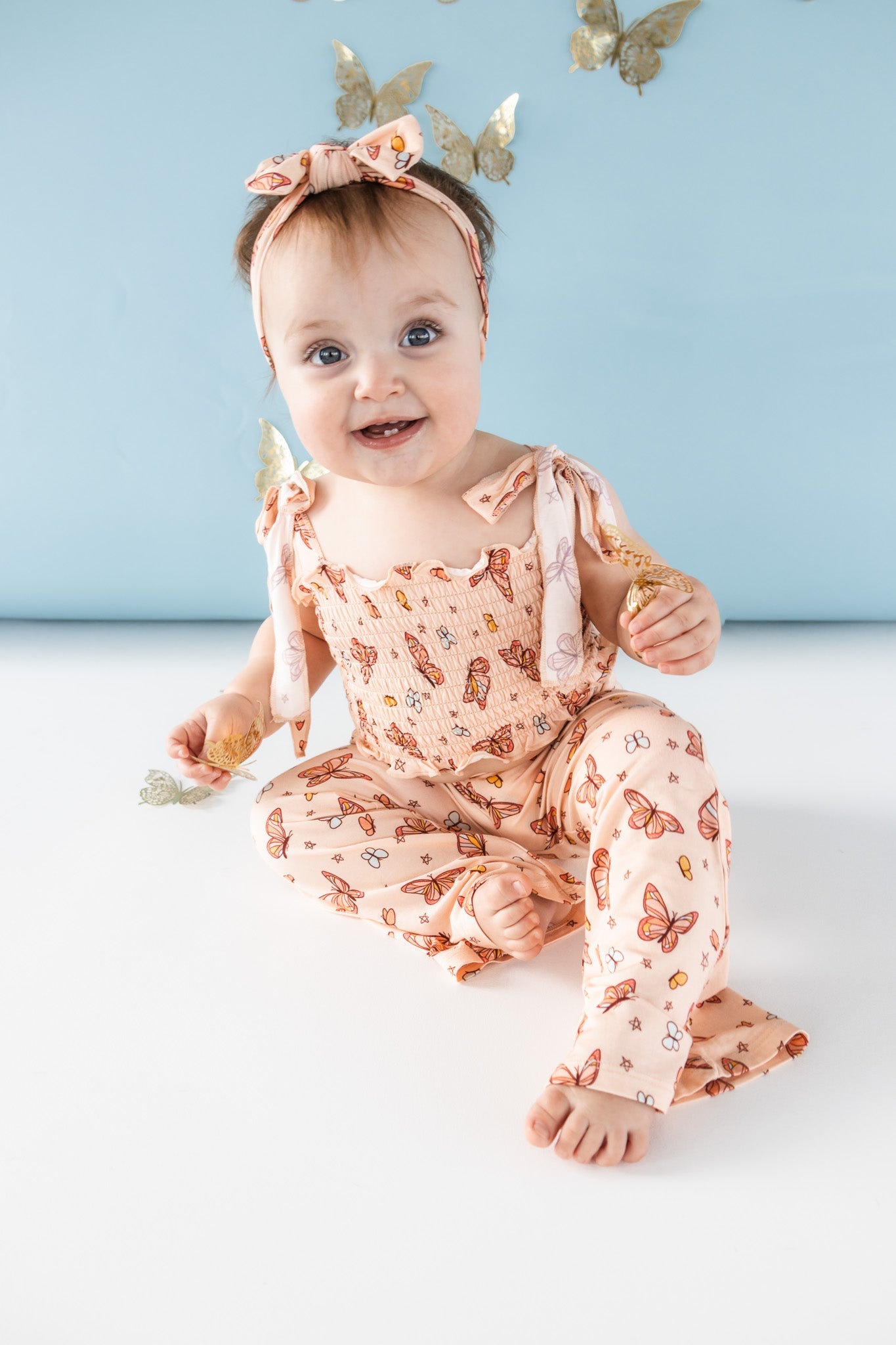 CHASING BUTTERFLIES DREAM SMOCKED FLARE SET