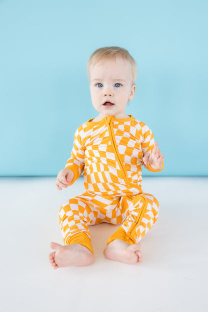 SUNSHINE WAVE CHECKS DREAM ROMPER