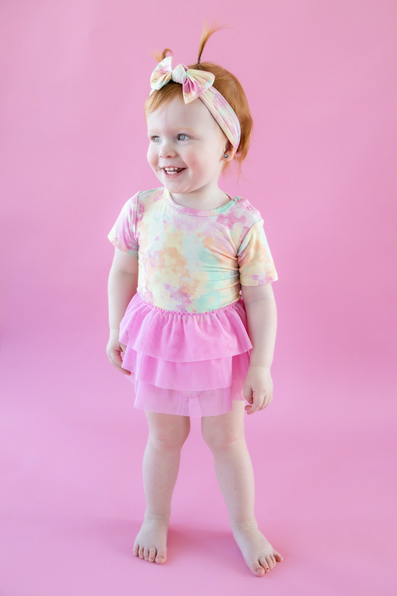 RAINBOW CLOUDS DREAM TUTU BODYSUIT DRESS