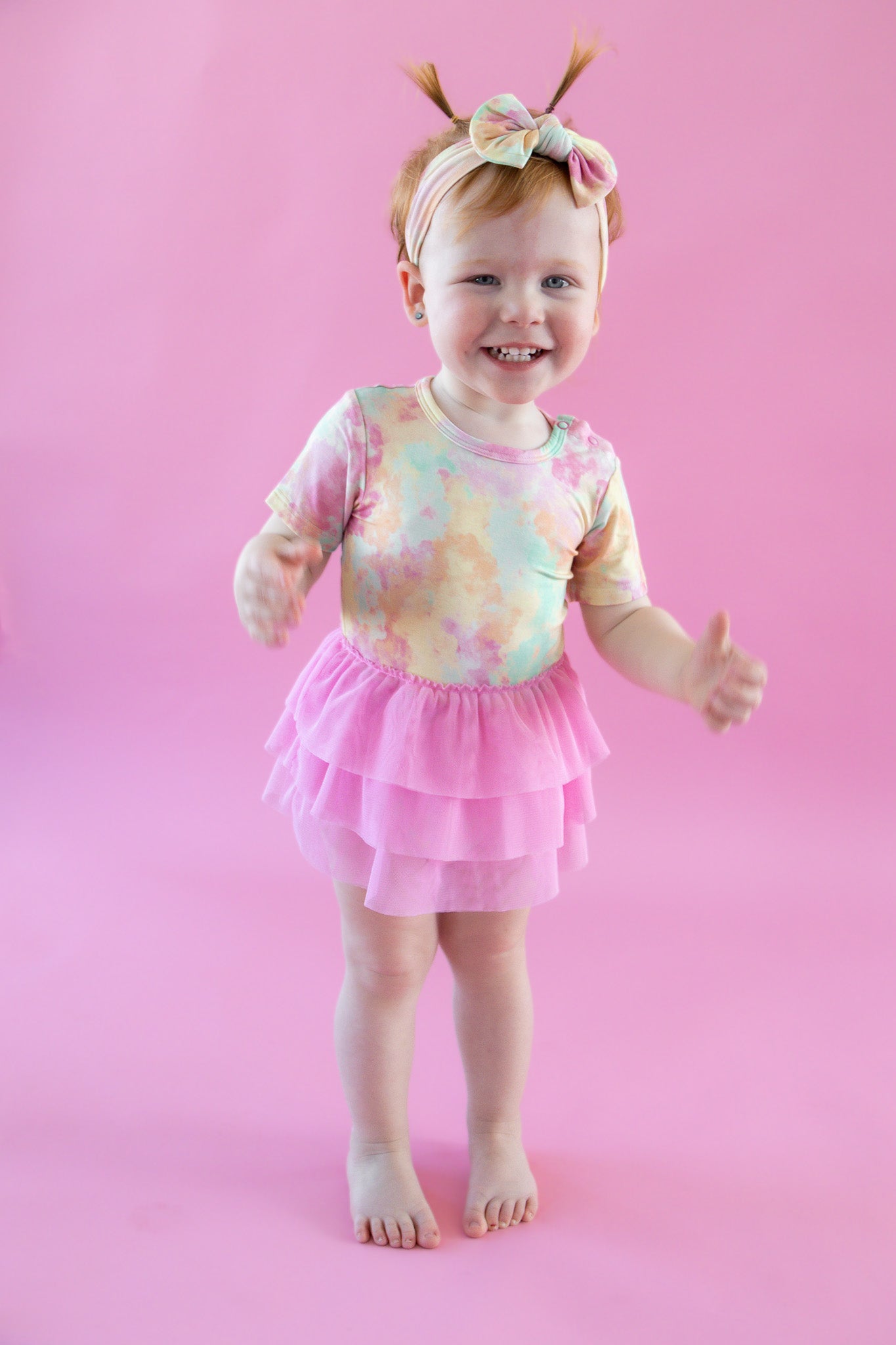 RAINBOW CLOUDS DREAM TUTU BODYSUIT DRESS