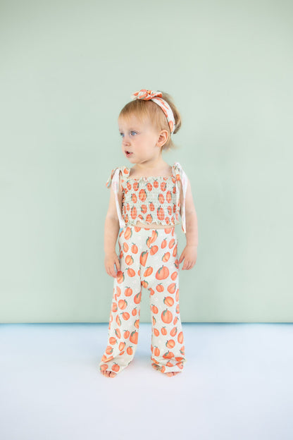 PEACHY-KEEN DREAM SMOCKED FLARE SET