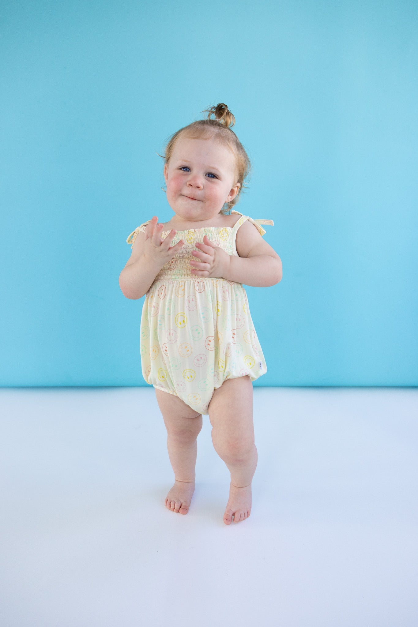 PASTEL SMILES DREAM BUBBLE ROMPER