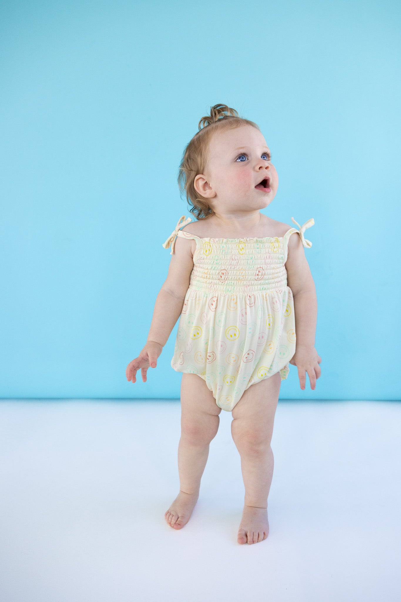 PASTEL SMILES DREAM BUBBLE ROMPER