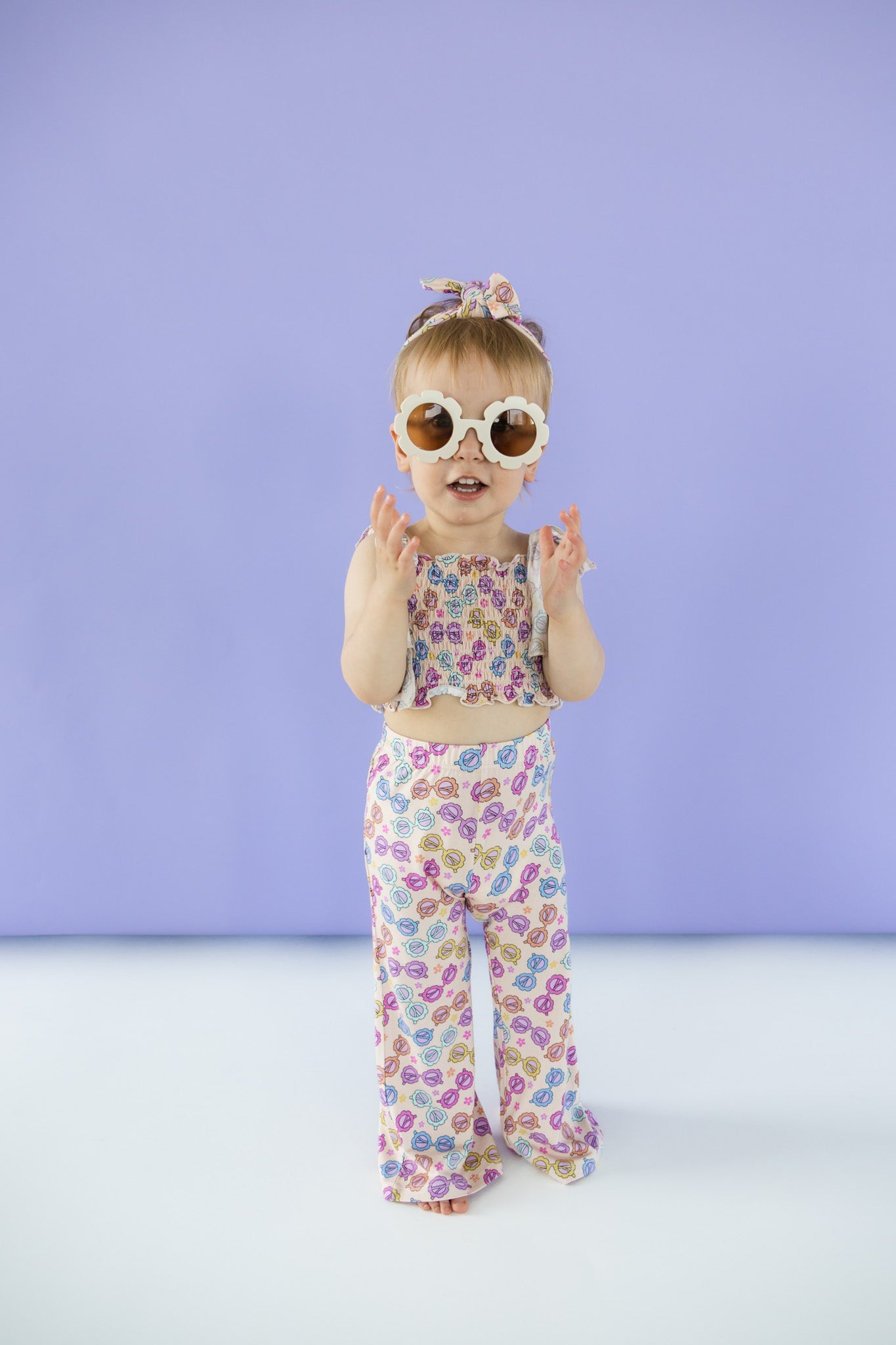 RAY OF SUNSHINE DREAM SMOCKED FLARE SET