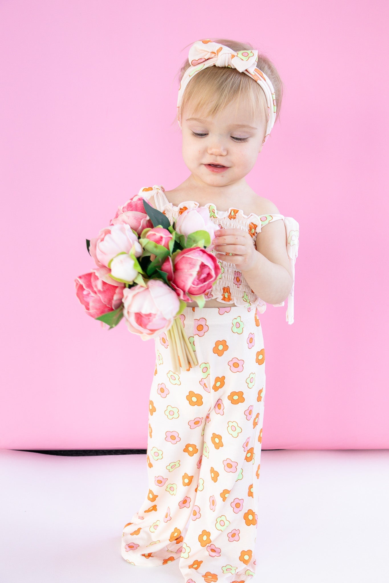 FEELIN' FLOWERFUL DREAM SMOCKED FLARE SET