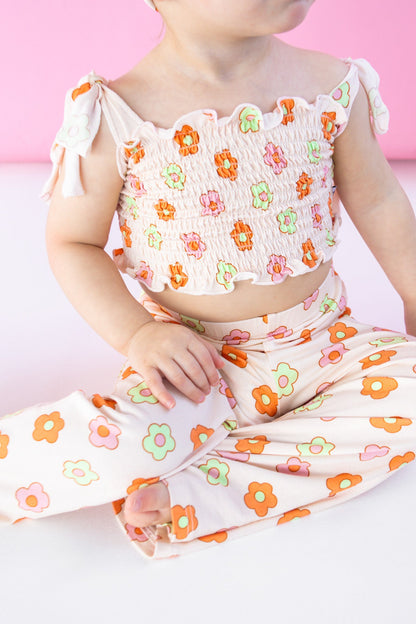 FEELIN' FLOWERFUL DREAM SMOCKED FLARE SET