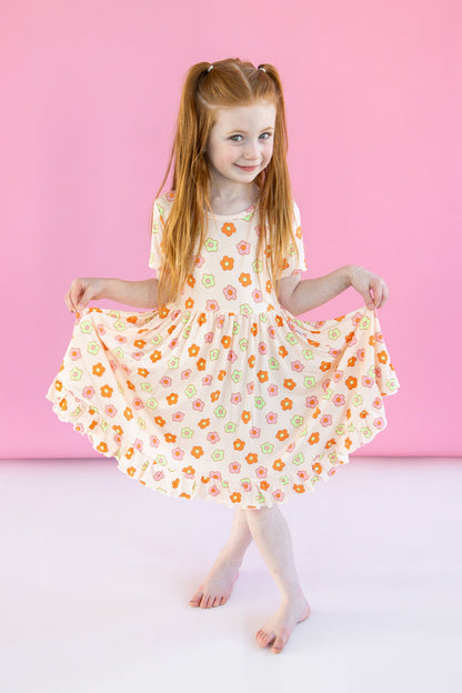 FEELIN' FLOWERFUL DREAM RUFFLE DRESS