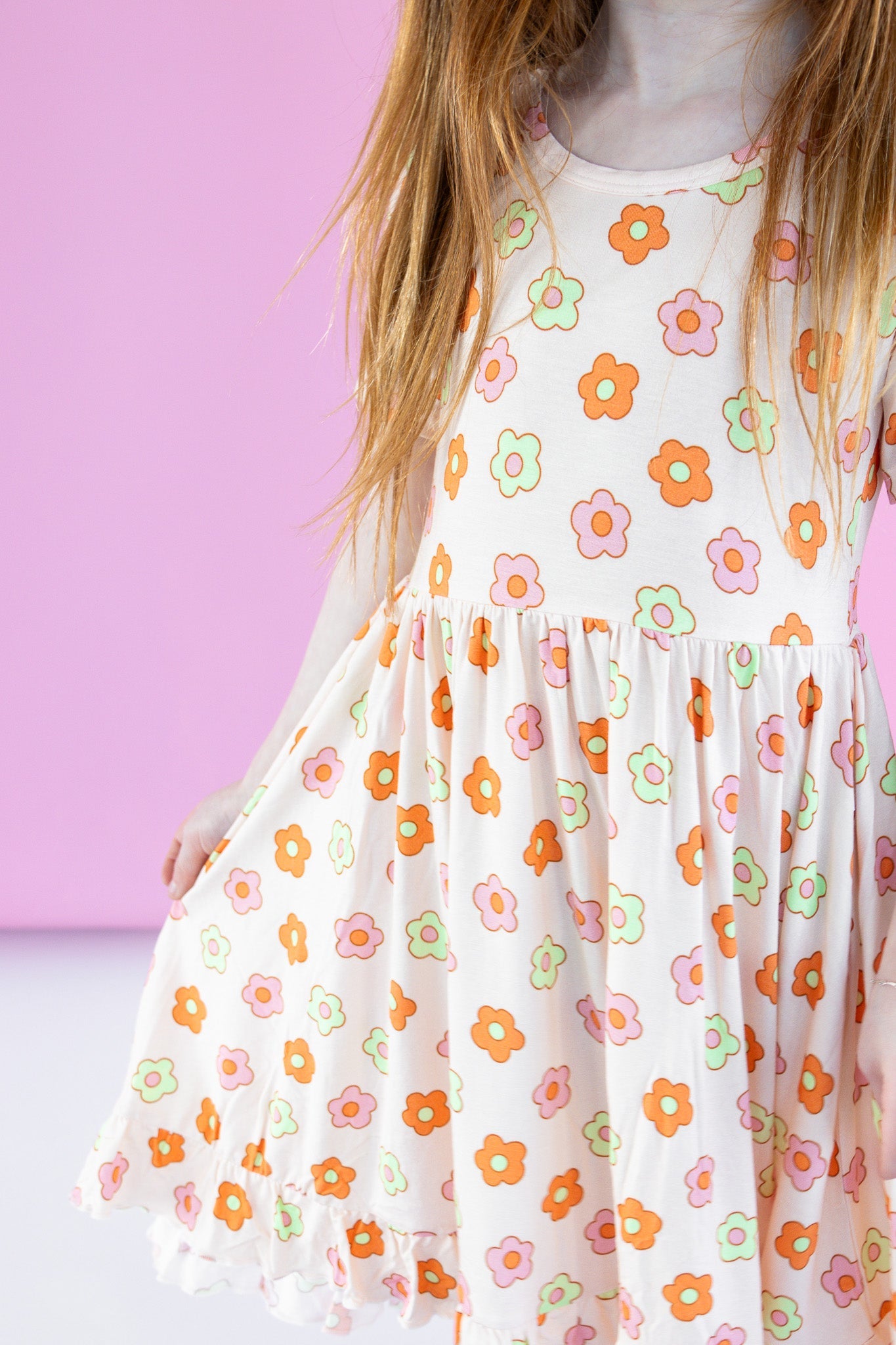 FEELIN' FLOWERFUL DREAM RUFFLE DRESS