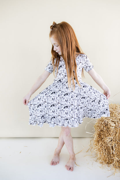 LOCALLY GROWN DREAM RUFFLE DRESS