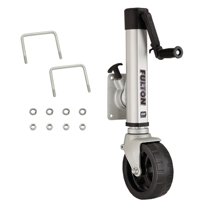 Fulton 1413040134 1,600 Pound Bolt/Weld On F2 Trailer Tongue Jack, Wide Track