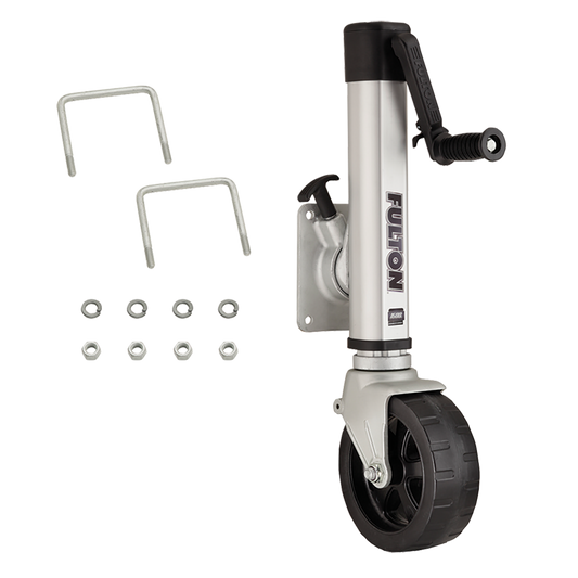 Fulton 1413040134 1,600 Pound Bolt/Weld On F2 Trailer Tongue Jack, Wide Track