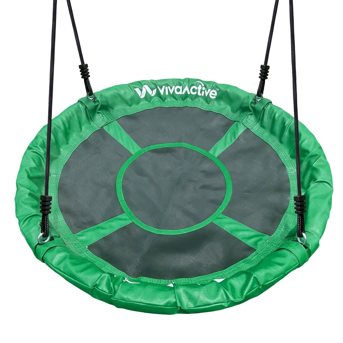 gobaplay FlyMax Saucer Tree Swing, 40" Round Outdoor Platform Saucer Seat, Green