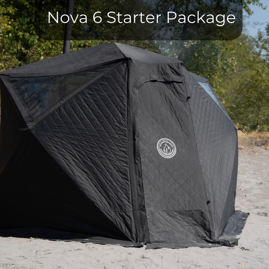 Portable Sauna Tent - Nova 6 Tent - 6 People - Starter Package