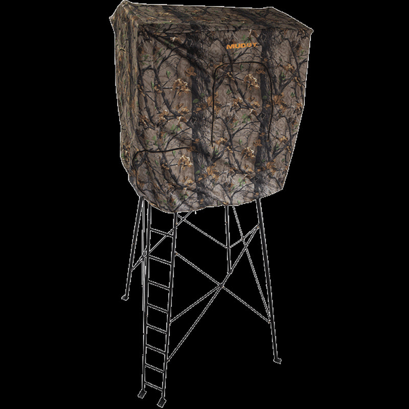 Muddy Steel 7' Quad Pod Hunting Blind Cover, Camo, Stand Not Included, 2 Pack