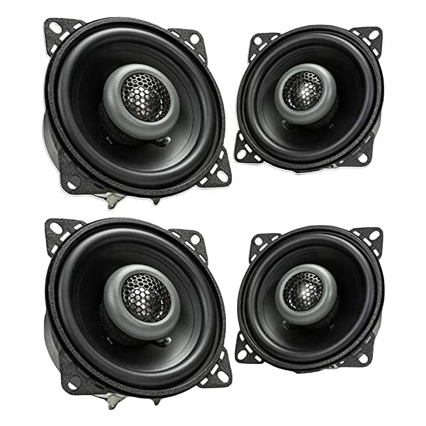 MB Quart Formula 4-Inch 2-Way Coaxial Car Audio Speakers Pair, Black, 2 Pack