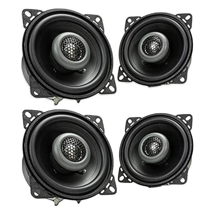 MB Quart Formula 4-Inch 2-Way Coaxial Car Audio Speakers Pair, Black, 2 Pack