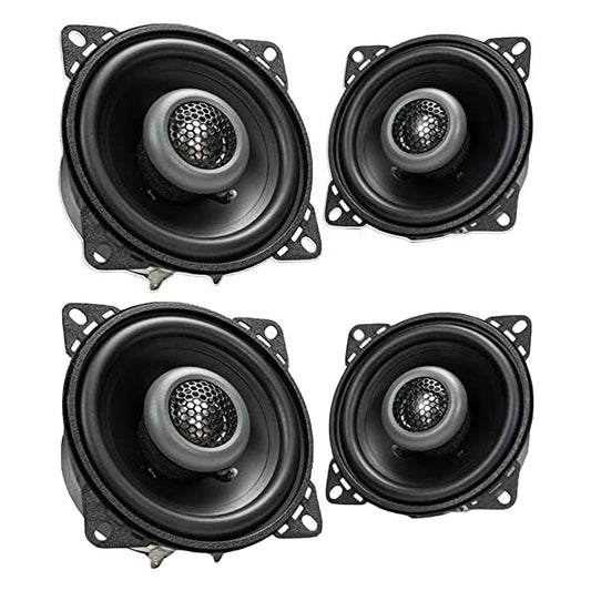 MB Quart Formula 4-Inch 2-Way Coaxial Car Audio Speakers Pair, Black, 2 Pack