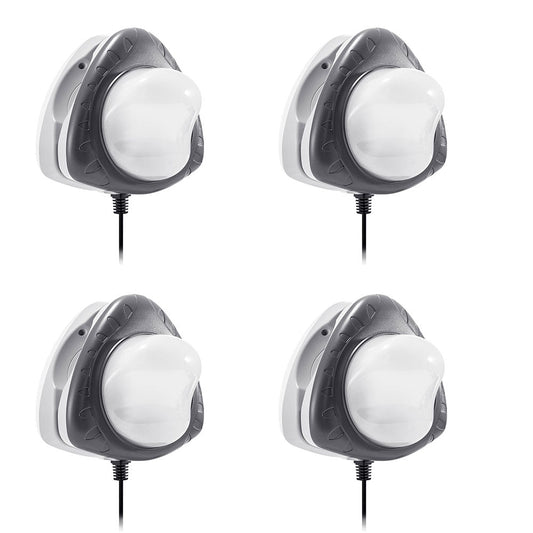 Intex Above Ground Underwater LED Magnetic Swimming Pool Wall Light  (4 Pack)