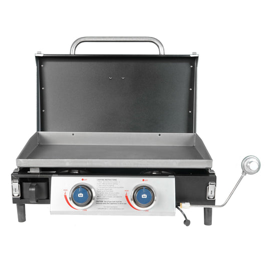 Razor Griddle GGT2131M 25 Inch Portable 2 Burner LP Propane Gas Grill, Steel