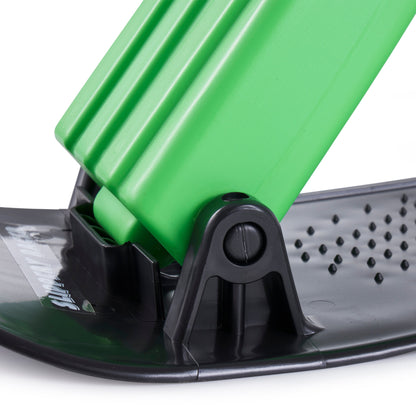 Slippery Racer Kid Foldable Downhill Outdoor Winter Ski Scooter Snow Sled, Green