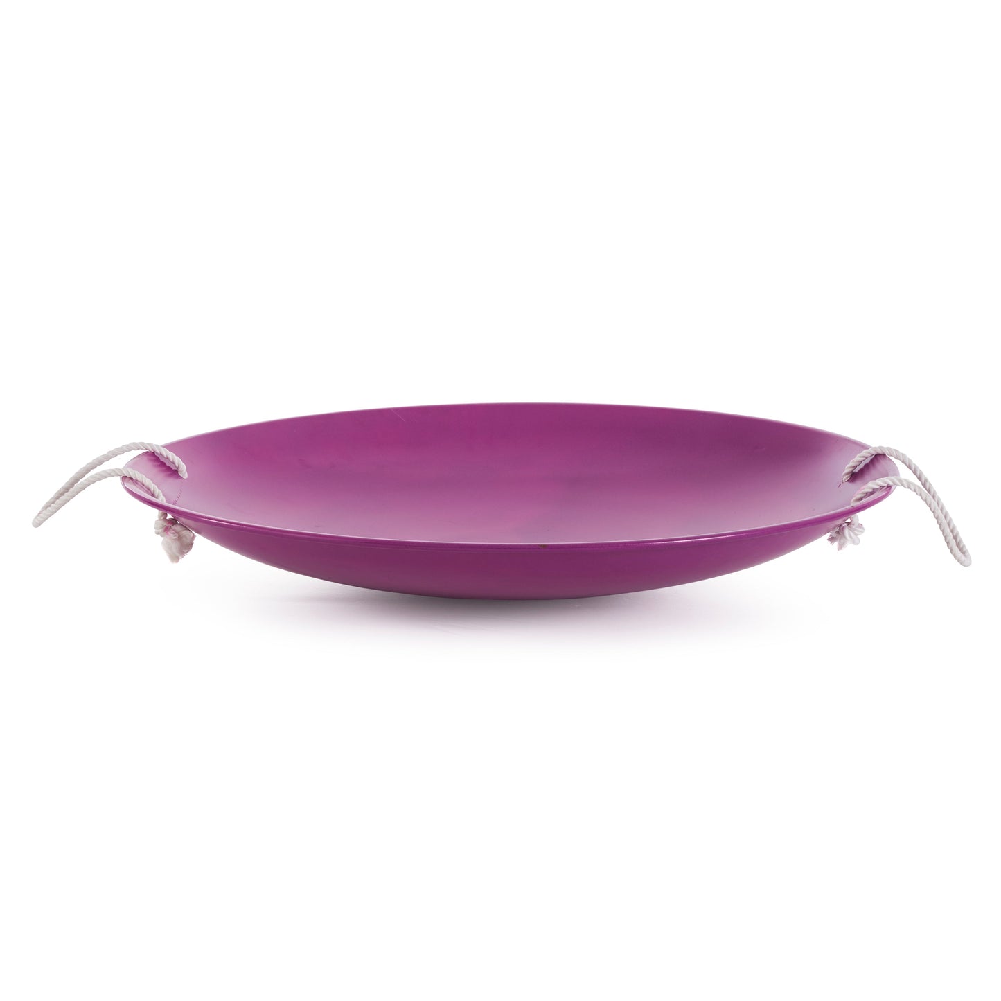 Slippery Racer ProDisc 26" Heavy Duty Metal Saucer Sled w/ Rope Handles, Purple