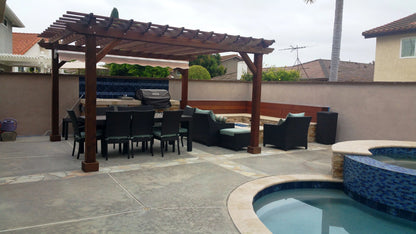 Outdoor Super Deck Redwood Pergola