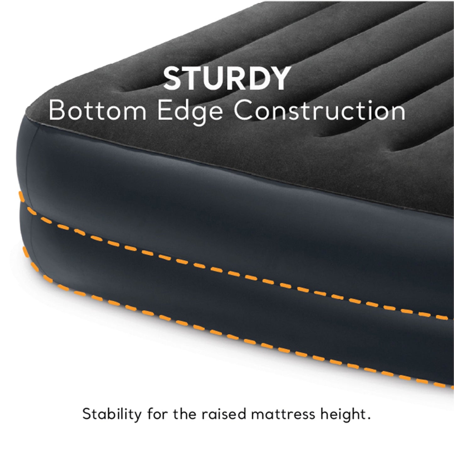 Intex 64123ED Air Mattress, Dura Beam Plus Pillow Rest w/ Built in Pump, Queen